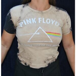 Pink Floyd The Dark Side of the Moon Short Sleeve Shirt Bleached